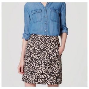 LOFT Jacquard Mini Skirt